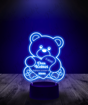 lampka_3d_led_plexido_prezent_na_dzień_kobiet_miś