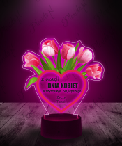 lampka_3d_led_plexido_prezent_na_dzień_kobiet_tulipany_serce
