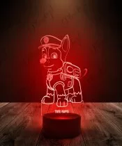 Lampka LED 3D Plexido Psi Patrol Chase Policjant