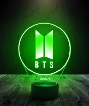 Lampka LED 3D Plexido BTS K-pop Zespół Logo