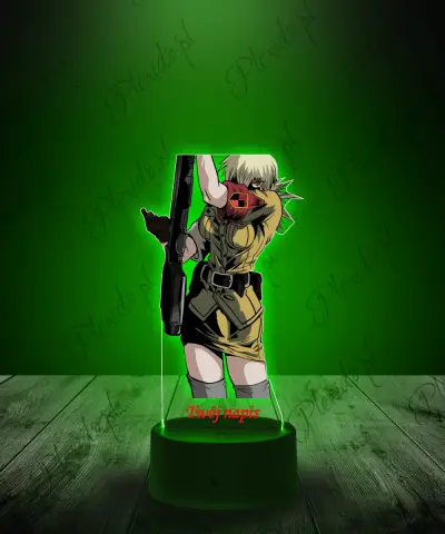 Lampka LED Plexido z Nadrukiem Seras Victoria Hellsing