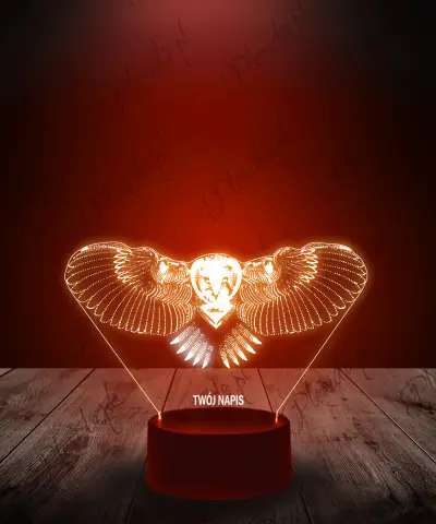 Lampka LED 3D Plexido Harry Potter Hedwiga
