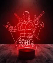 Lampka LED 3D Plexido Deadpool