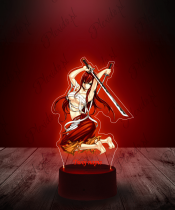 Lampka LED 3D Plexido z Nadrukiem Happy Fiary Tail Erza Scarlet