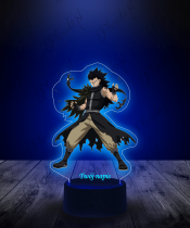Lampka LED 3D Plexido z Nadrukiem Fiary Tail Gajeel Redfox