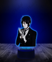 Lampka LED 3D Plexido z Nadrukiem Sebastian Michaelis Kuroshitsuji
