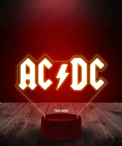Lampka LED 3D Plexido ACDC Zespół