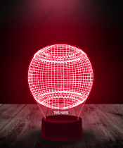 Lampka LED 3D Plexido Piłka Baseball