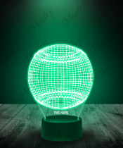 Lampka LED 3D Plexido Piłka Baseball