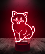 Lampka LED 3D Plexido Kot Kocurek - 1