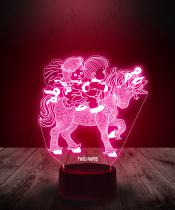 Lampka LED 3D Plexido Kucyk Dzieci na Koniku