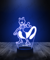 Lampka LED 3D Plexido Pokemon Mewtwo