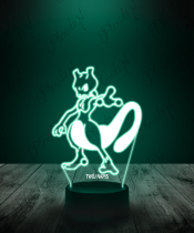 Lampka LED 3D Plexido Pokemon Mewtwo