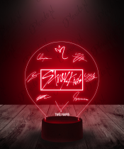 Lampka LED 3D Black Pink Autografy