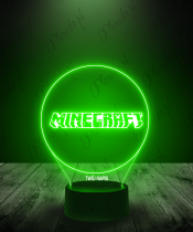 Lampka LED 3D Plexido Minecraft Napis Logo - 3