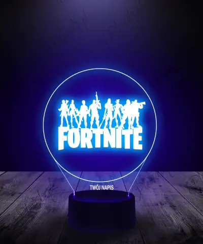 Lampka LED 3D Plexido Gra Fortnite Napis