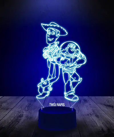 Lampka LED 3D Plexido Woody i Buzz Astral Toy Story