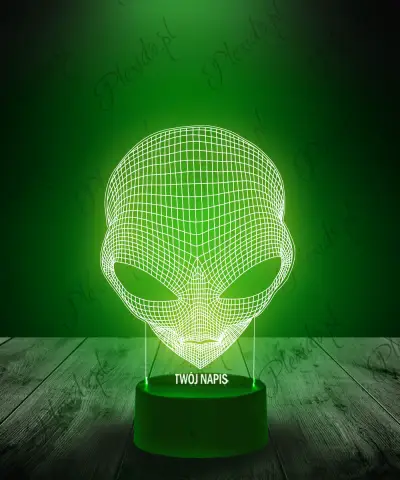 Lampka LED 3D Plexido Obcy Kosmita