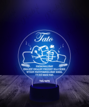 Lampka LED 3D Plexido Statuetka dla Taty