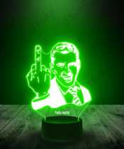 Lampka LED 3D Plexido Środkowy Palec Mem