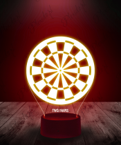 Lampka LED 3D Plexido Rzutki Tarcza