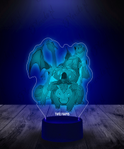 Lampka LED 3D Plexido Trzy Pokemony