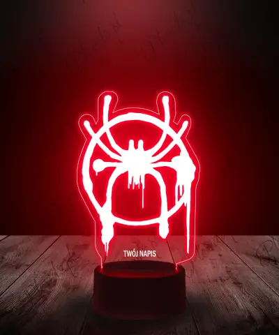 Lampka LED 3D Plexido Spider-Man Uniwersum Pajęczyna - 1