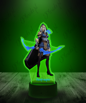 Lampka LED Plexido z Nadrukiem League of Legends Ashe