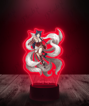 Lampka LED Plexido z Nadrukiem League of Legends Ahri Serca
