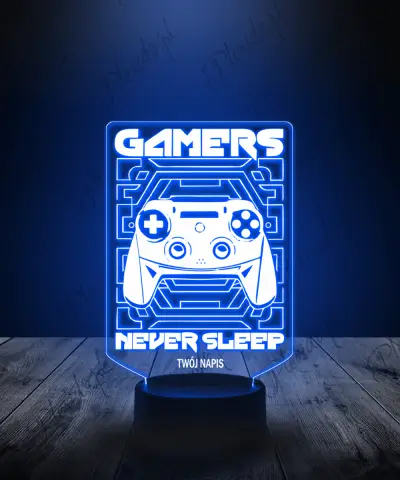 Lampka LED 3D Plexido Gamingowa Napisy Pad