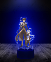 Lampka LED Plexido z Nadrukiem Genshin Impact Keqing - 2