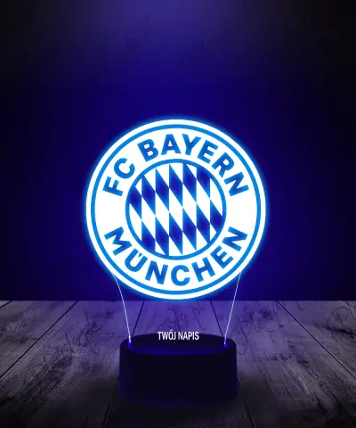 Lampka LED 3D Plexido Klub FC Bayern Munchen