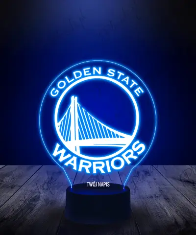 Lampka LED 3D Plexido Golden State Warrios NBA