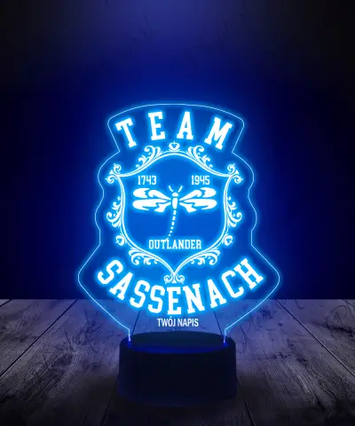 Lampka LED 3D Plexido Outlander Team Sassenach