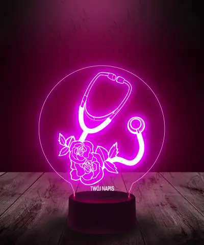 Lampka LED 3D Plexido Stetoskop Pielęgniarka
