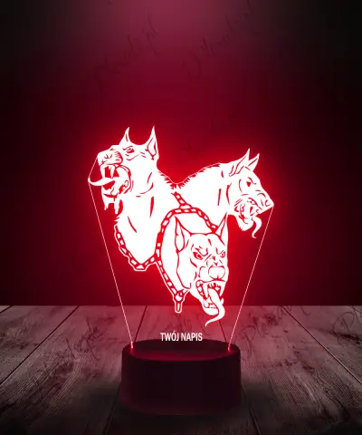 Lampka LED 3D Plexido Cerberus Pies Hadesa - 1