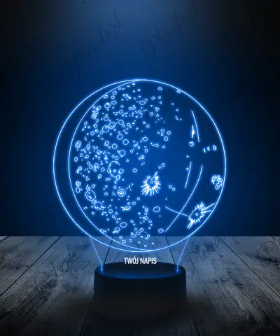 Lampka LED 3D Plexido Planeta Merkury