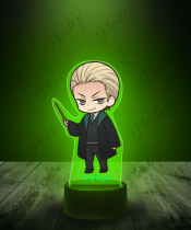 Lampka LED 3D Plexido z Nadrukiem Draco Malfoy