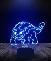 Lampka LED 3D Plexido Dinozaur Ankylosaurus