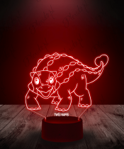 Lampka LED 3D Plexido Dinozaur Ankylosaurus