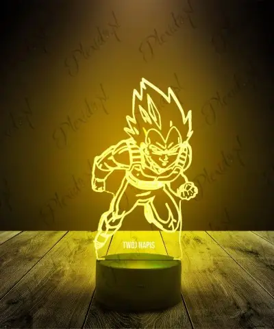 Lampka LED 3D Plexido Dragon Ball Vegeta SSJ