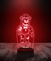Lampka LED 3D Plexido Gra Fnaf Freddy Fazbear - 2