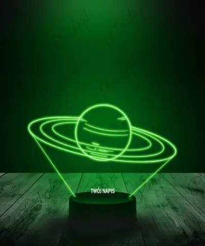 Lampka LED 3D Plexido Planeta Neptun Kosmos