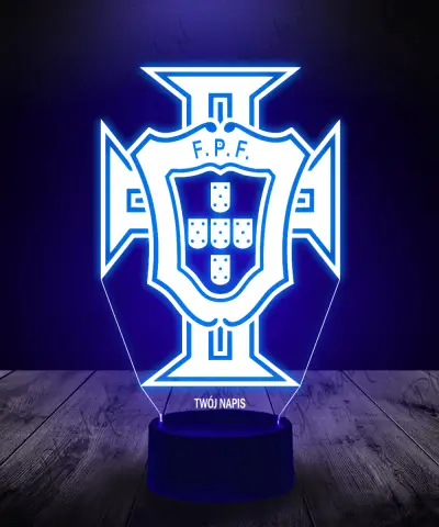 Lampka LED 3D Plexido Piłka Nożna Portugalia - 1