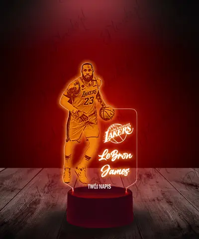 Lampka LED 3D Plexido Koszykarz LeBron James