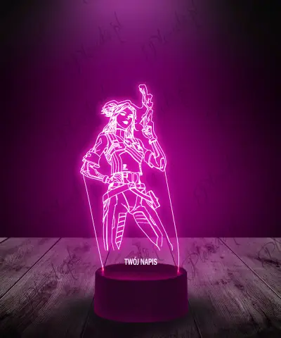 Lampka LED 3D Plexido Gra Valorant Neon - 2