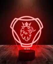 Lampka LED 3D Plexido Ciężarówka Scania Logo