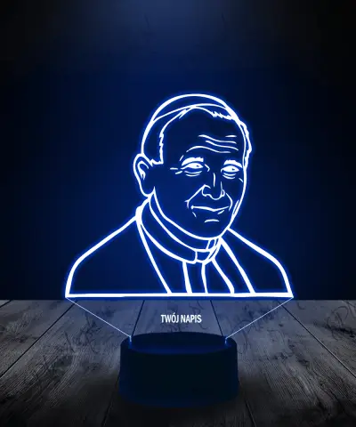 Lampka LED 3D Plexido Jan Paweł II Papież