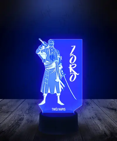 Lampka LED 3D Plexido One Piece Zoro