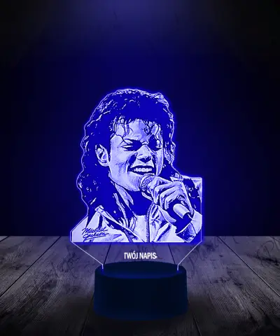 Lampka LED 3D Piosenkarz Michael Jackson